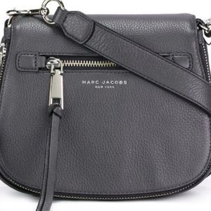 Marc Jacobs Grey Saddle Crossbody Purse